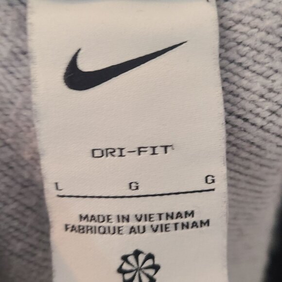 Nike Athletic Sweatpants Elastic Waistband Pull On Men's Size L Gray Workout - Picture 6 of 6